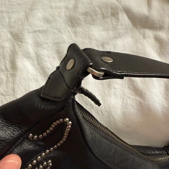 HARLEY-DAVIDSON Vintage Y2K Black Studded Women's Bag - Picture 5 of 10